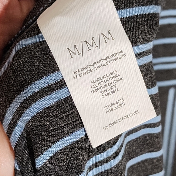 Cabi Asymetrical Striped Sleeveless Dress - Picture 5 of 7